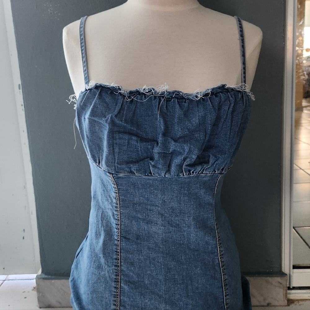 H&M Light Blue Denim Dress